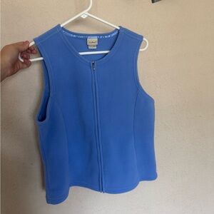 L.L. Bean Blue Zip-Up Vest